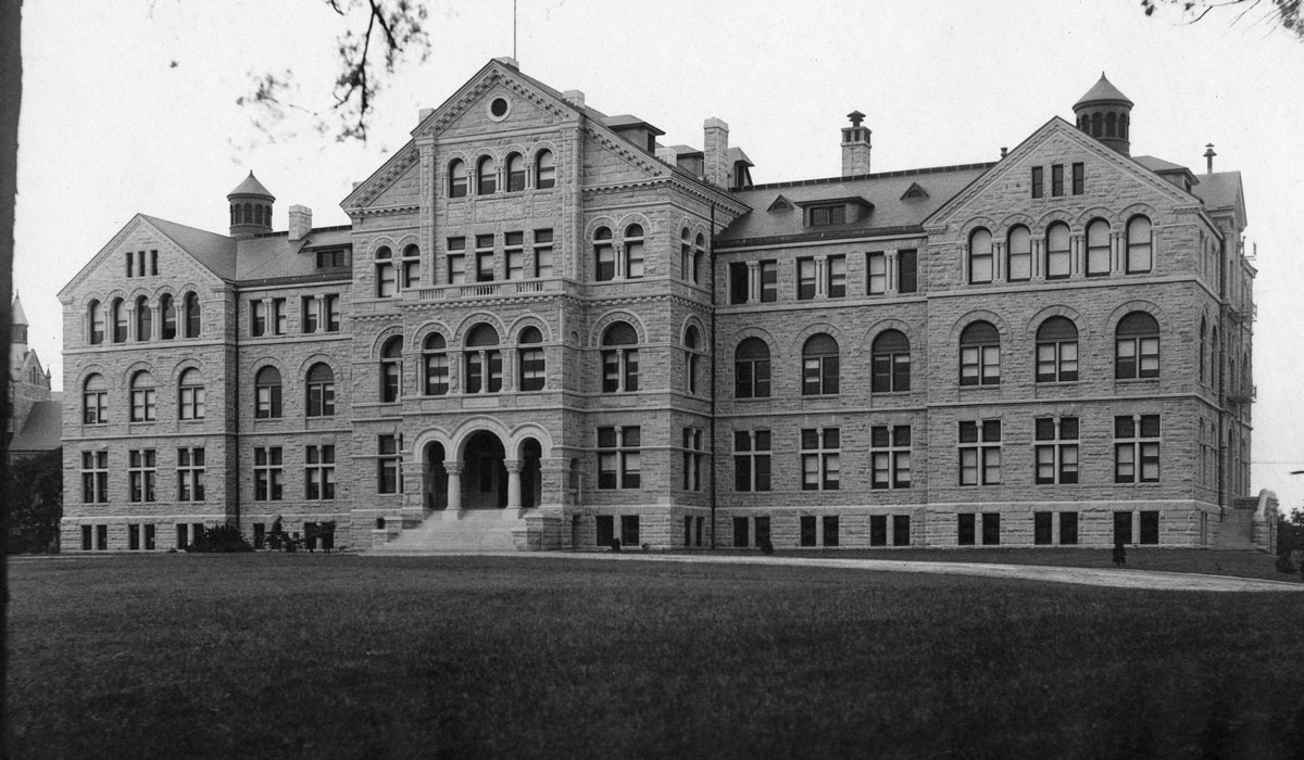 Old photo of McMahon Hall