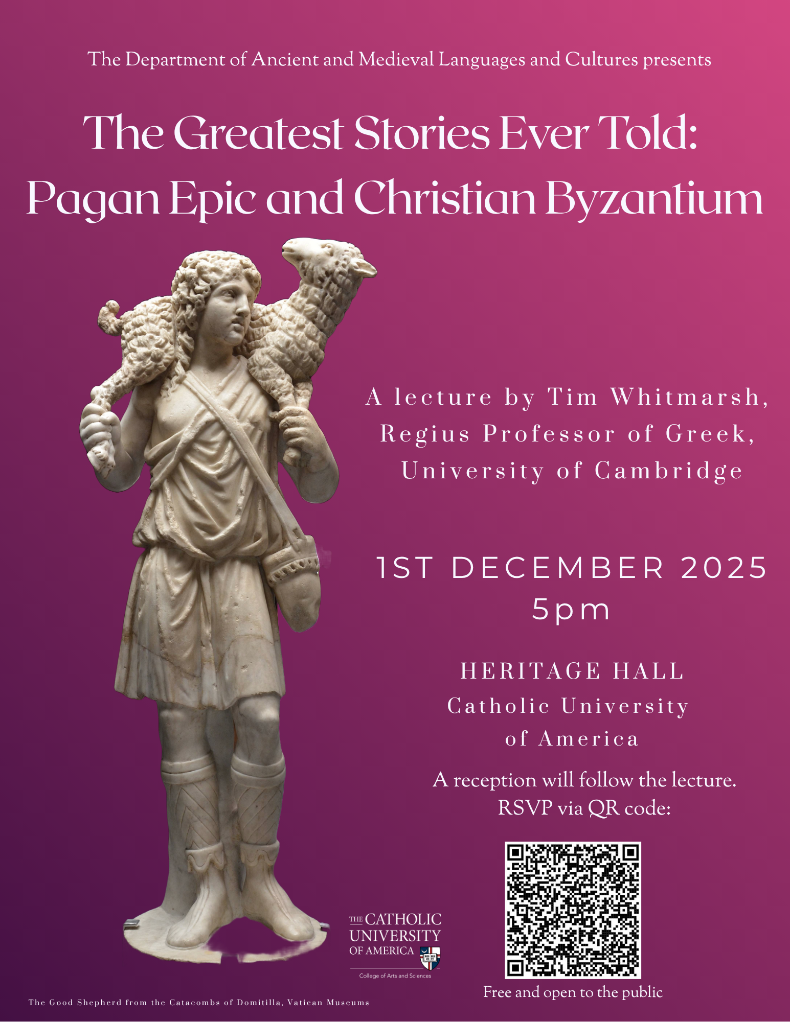 Flyer for Whitmarsh lecture