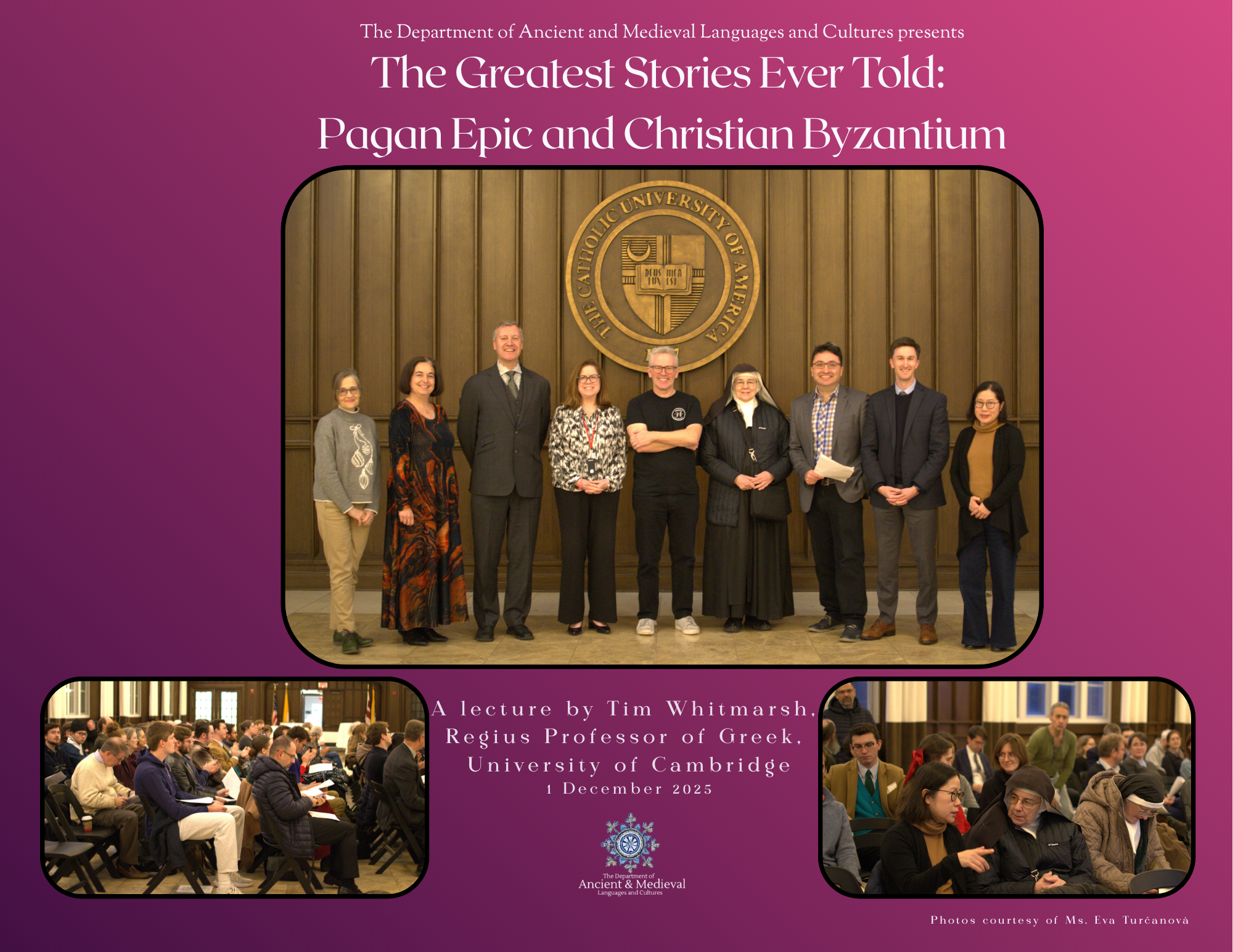 Photo collage of Whitmarsh lecture