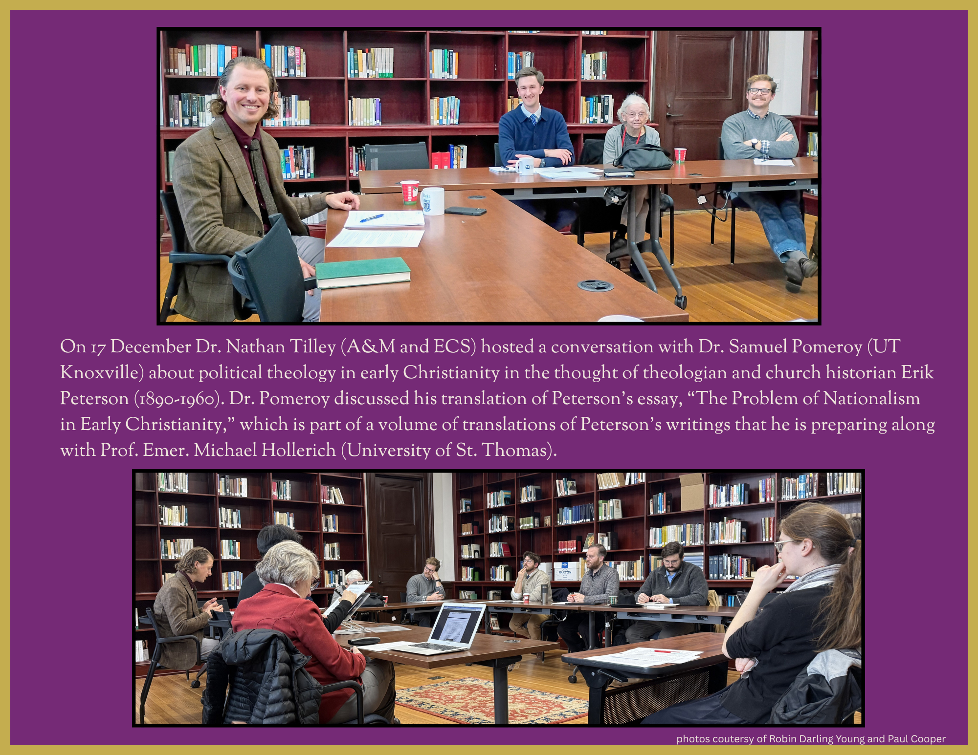 Photo collage of Pomeroy seminar