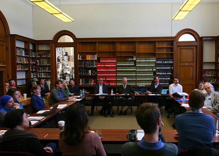 Seminar in a departmental library